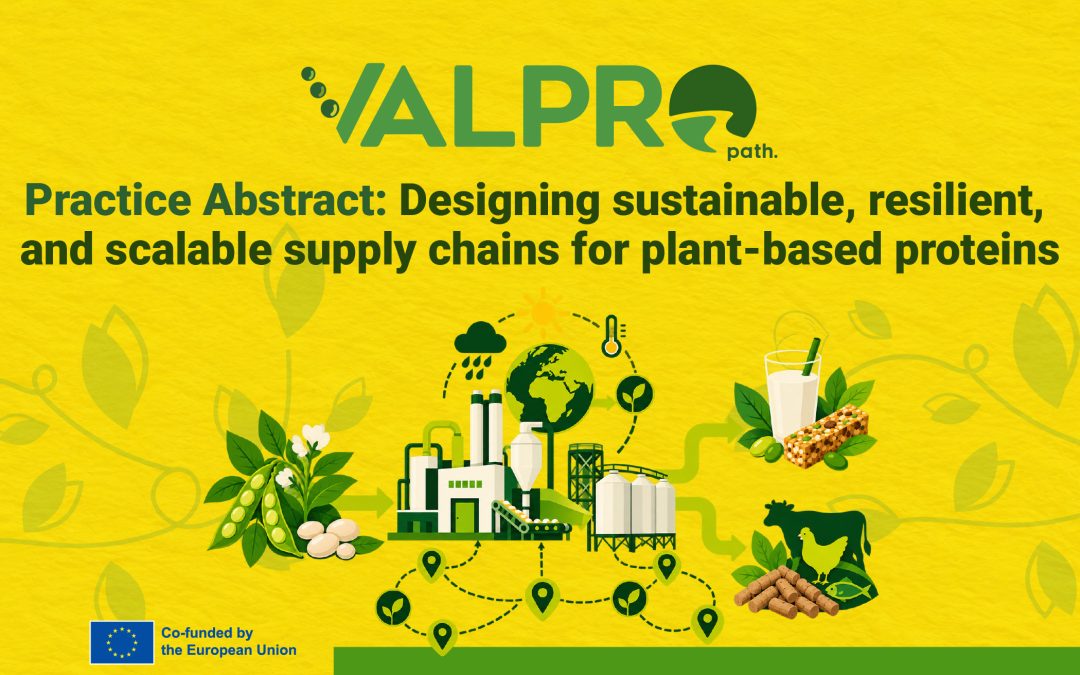 VALPRO Path Practice Abstract: Designing Sustainable and Resilient Plant Protein Supply Chains
